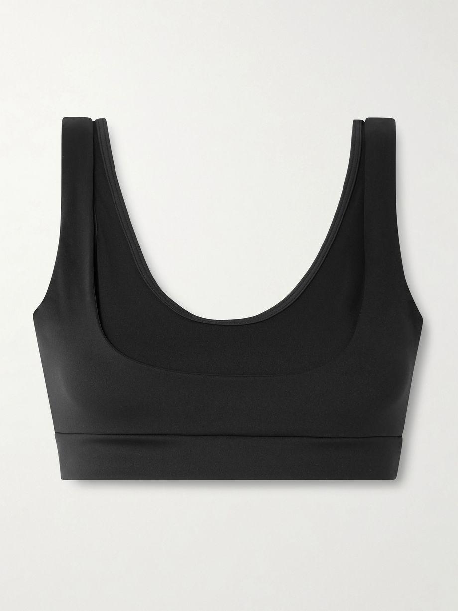 + Nike Double Strap Scoop Bra - Obsidian by SKIMS