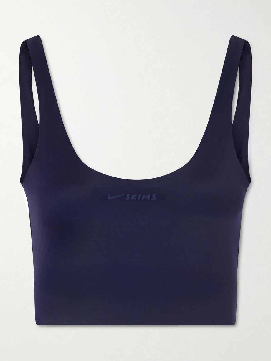 + Nike Scoop Neck Bra Top - Navy by SKIMS