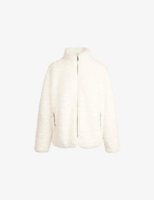 Oversized-Fit Mock-Neck Faux-Fur Jacket by SKIMS