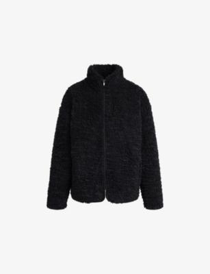 Oversized-Fit Mock-Neck Faux-Fur Jacket by SKIMS