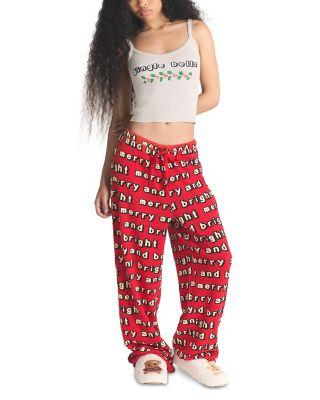 Pointelle Cropped Camisole & Waffle Knit Pants Pajama Set by SKIMS