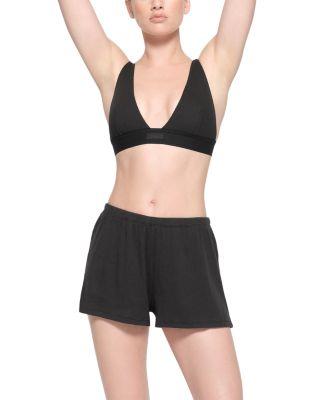 Rib Knit Loose Shorts by SKIMS
