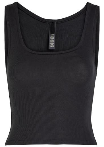 Ribbed stretch-cotton tank by SKIMS