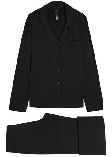 Ribbed stretch-modal pyjama set by SKIMS