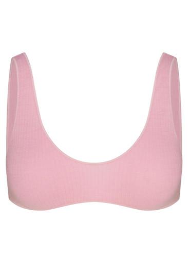 Ribbed wool-blend bralette by SKIMS