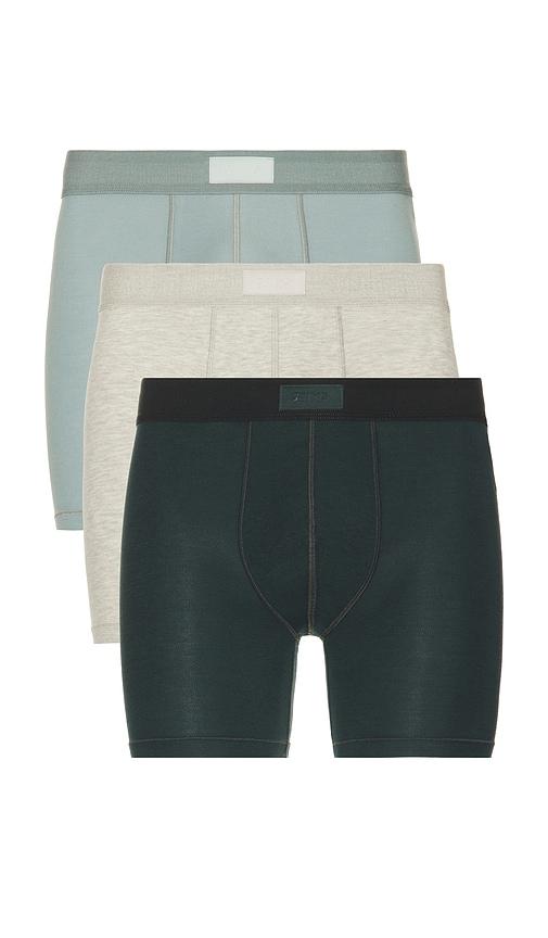 SKIMS 3 Pack Boxer Brief 5 in Grey by SKIMS