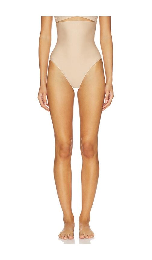SKIMS Body High Waisted Thong in Tan by SKIMS
