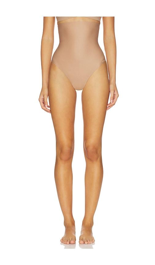 SKIMS Body High Waisted Thong in Taupe by SKIMS