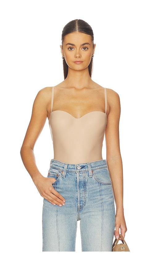 SKIMS Body Molded Underwire Bodysuit in Tan by SKIMS