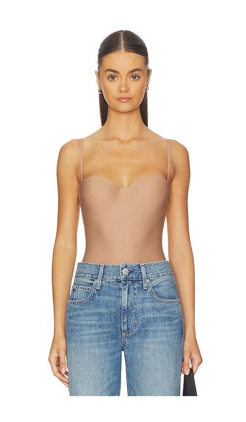 SKIMS Body Molded Underwire Bodysuit in Taupe by SKIMS