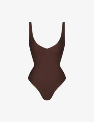 SKIMS Body Plunge Thong Stretch-Woven Body by SKIMS