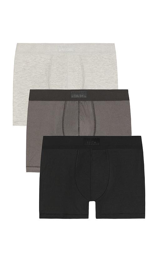 SKIMS Cotton 3 Boxer Brief 3-Pack in Black by SKIMS