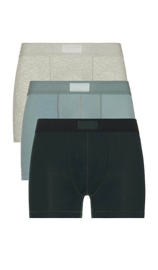 SKIMS Cotton 3 Boxer Brief 3-Pack in Grey by SKIMS