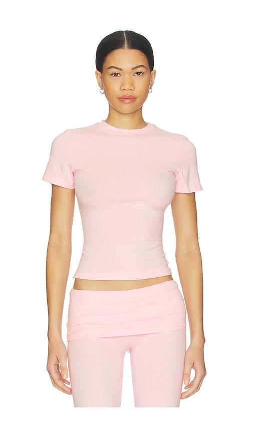 SKIMS Cotton Jersey T-shirt in Pink by SKIMS