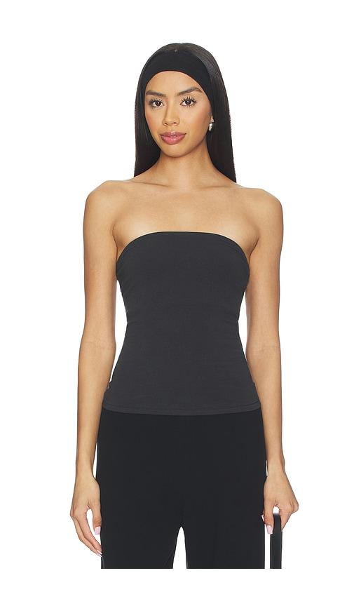 SKIMS Cotton Jersey Tube Top in Black by SKIMS