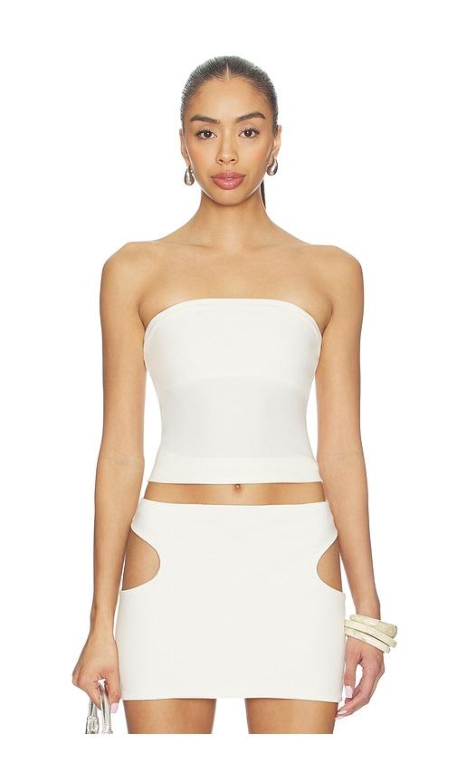 SKIMS Cotton Jersey Tube Top in Ivory by SKIMS