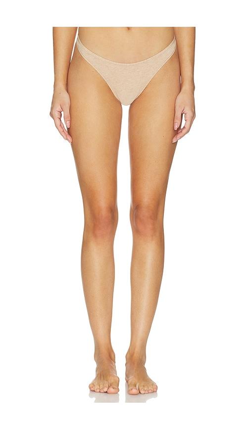 SKIMS Everyday Cotton Thong in Nude by SKIMS