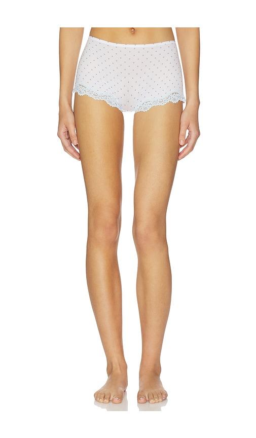 SKIMS Fits Everybody Lace Boyshort in White by SKIMS