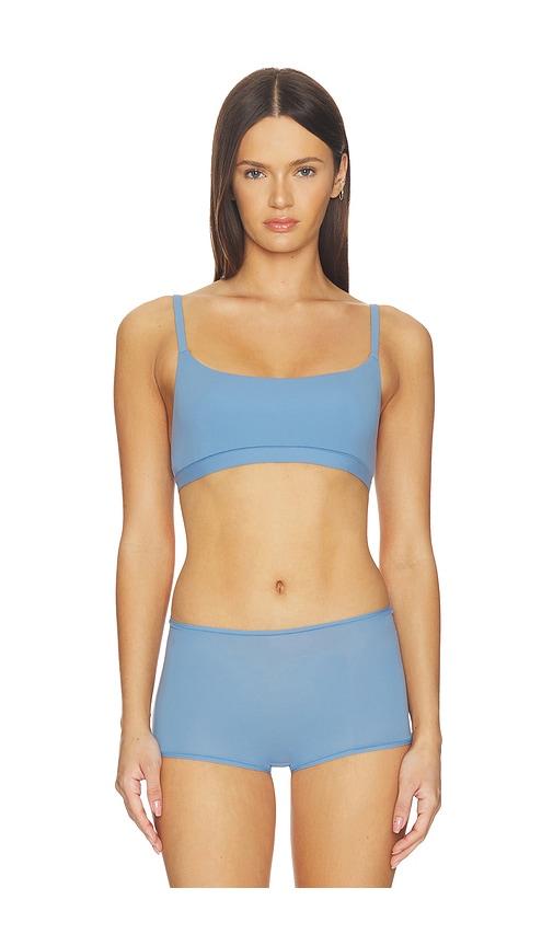 SKIMS Fits Everybody Scoop Neck Bralette in Slate by SKIMS