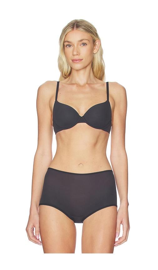 SKIMS Fits Everybody T-shirt Bra in Black by SKIMS