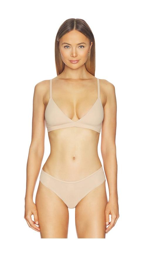 SKIMS Fits Everybody Triangle Bralette in Tan by SKIMS