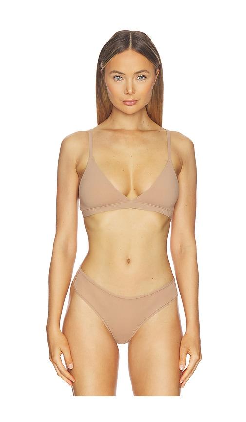 SKIMS Fits Everybody Triangle Bralette in Taupe by SKIMS