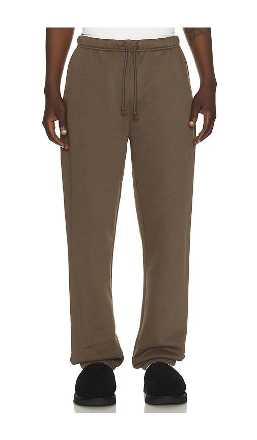 SKIMS Fleece Lounge Relaxed Jogger in Brown by SKIMS