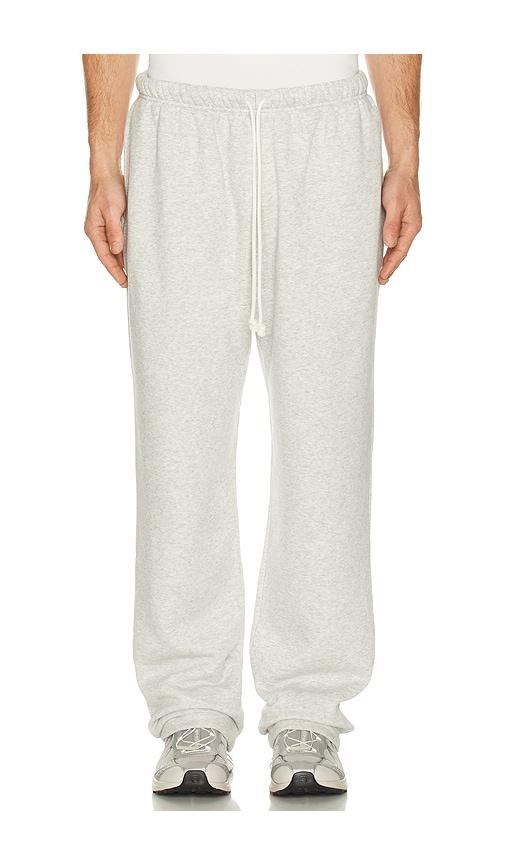 SKIMS Fleece Lounge Straight Leg Pant in Grey by SKIMS