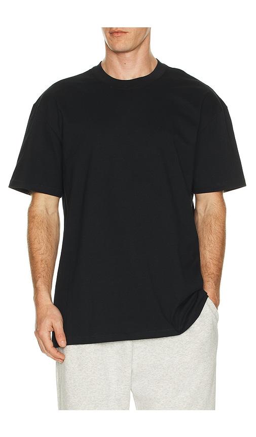 SKIMS Heavyweight Cotton T-Shirt in Black by SKIMS