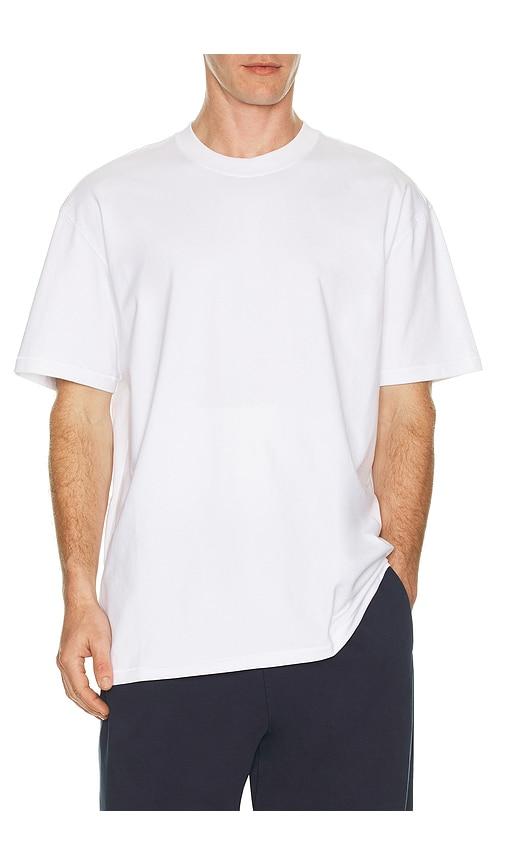 SKIMS Heavyweight Cotton T-Shirt in White by SKIMS