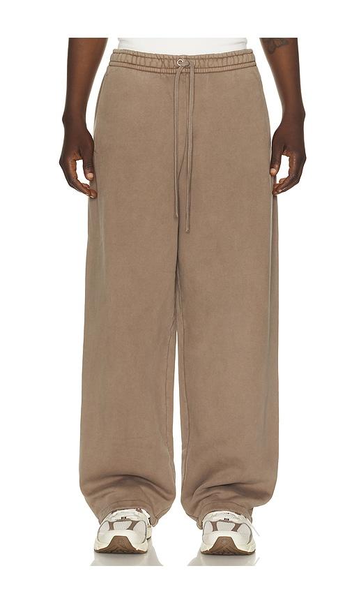 SKIMS Heavyweight Fleece Straight Leg Pant in Taupe by SKIMS