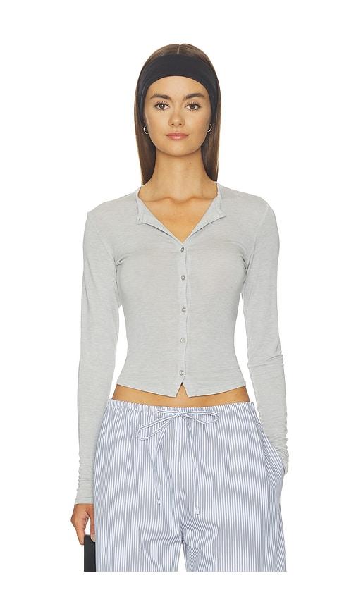 SKIMS Sheer Modal Cardigan in Grey by SKIMS