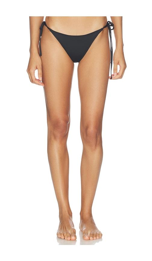 SKIMS Signature Swim Dipped Tie Bottom in Black by SKIMS