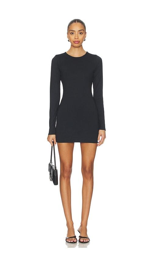 SKIMS Smooth Layers Crewneck Tunic in Black by SKIMS