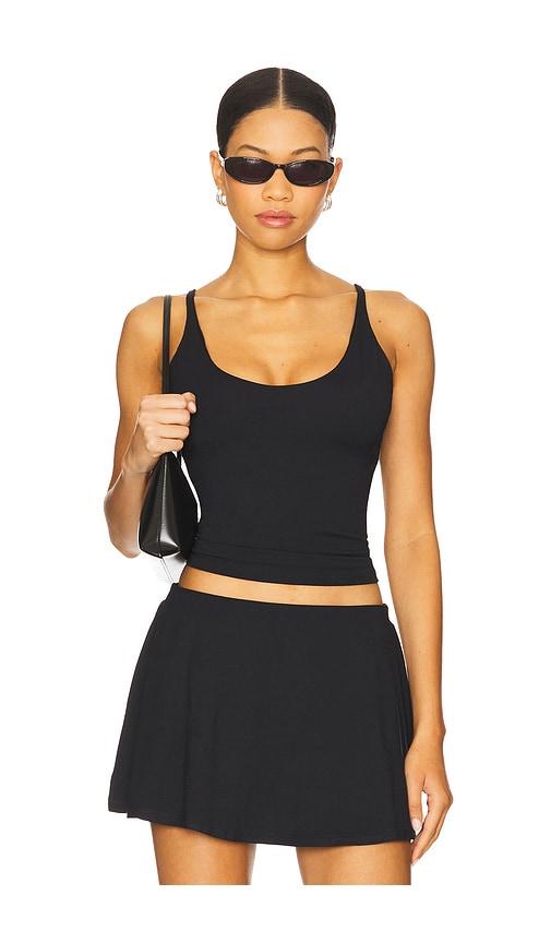 SKIMS Smooth Lounge Skimpy Strap Cami in Black by SKIMS