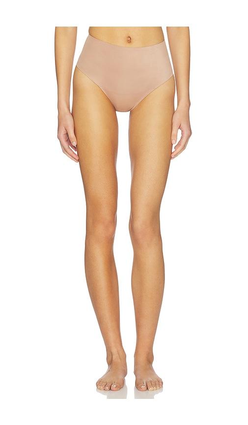 SKIMS Smoothing Intimates High-waisted Thong in Taupe by SKIMS