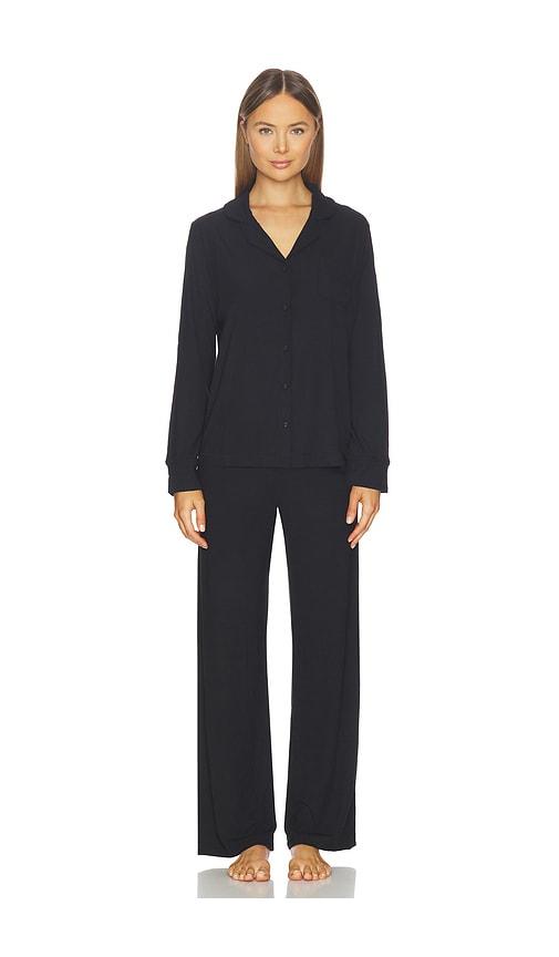 SKIMS Soft Lounge Sleep Set in Black by SKIMS