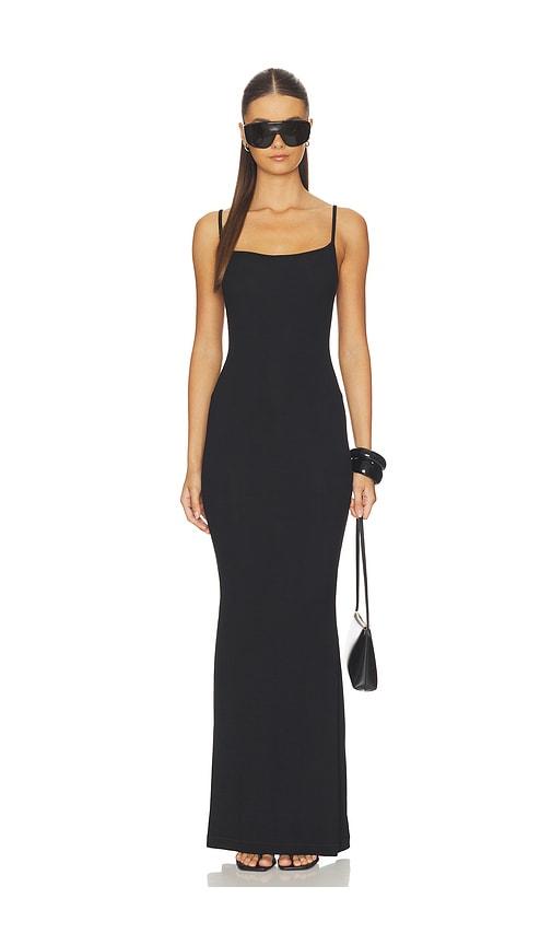 SKIMS Soft Lounge Slip Dress in Black in Black by SKIMS