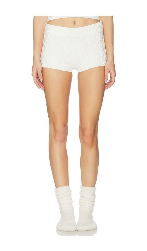 SKIMS Sweater Knit Short in Ivory by SKIMS