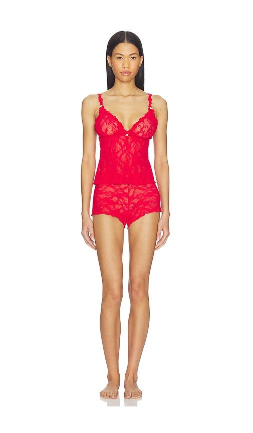 SKIMS Triangle Cami And Short Set in Red by SKIMS