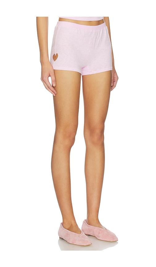 SKIMS Worn in Jersey Micro Short in Pink by SKIMS