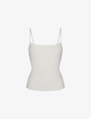 Scoop-Neck Ribbed Cotton-Jersey Camisole Top by SKIMS