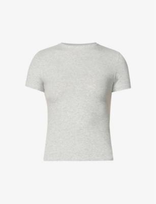 Scoop-Neck Stretch-Cotton T-Shirt by SKIMS