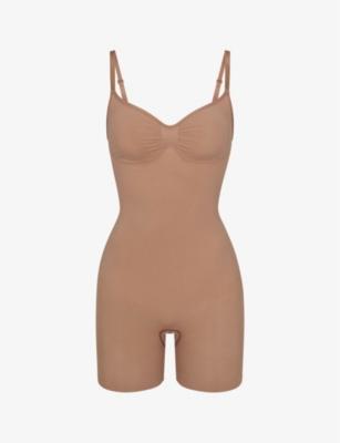 Sculpt ruched stretch-woven body by SKIMS