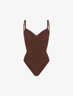Sculpt ruched stretch-woven body by SKIMS