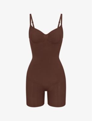 Sculpt ruched stretch-woven body by SKIMS