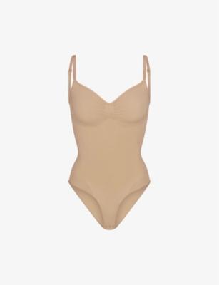 Sculpt ruched stretch-woven body by SKIMS