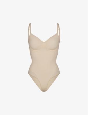 Sculpt ruched stretch-woven body by SKIMS