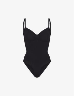 Sculpt ruched stretch-woven body by SKIMS