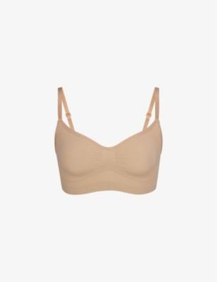 Sculpting scoop-neck stretch-woven bra by SKIMS